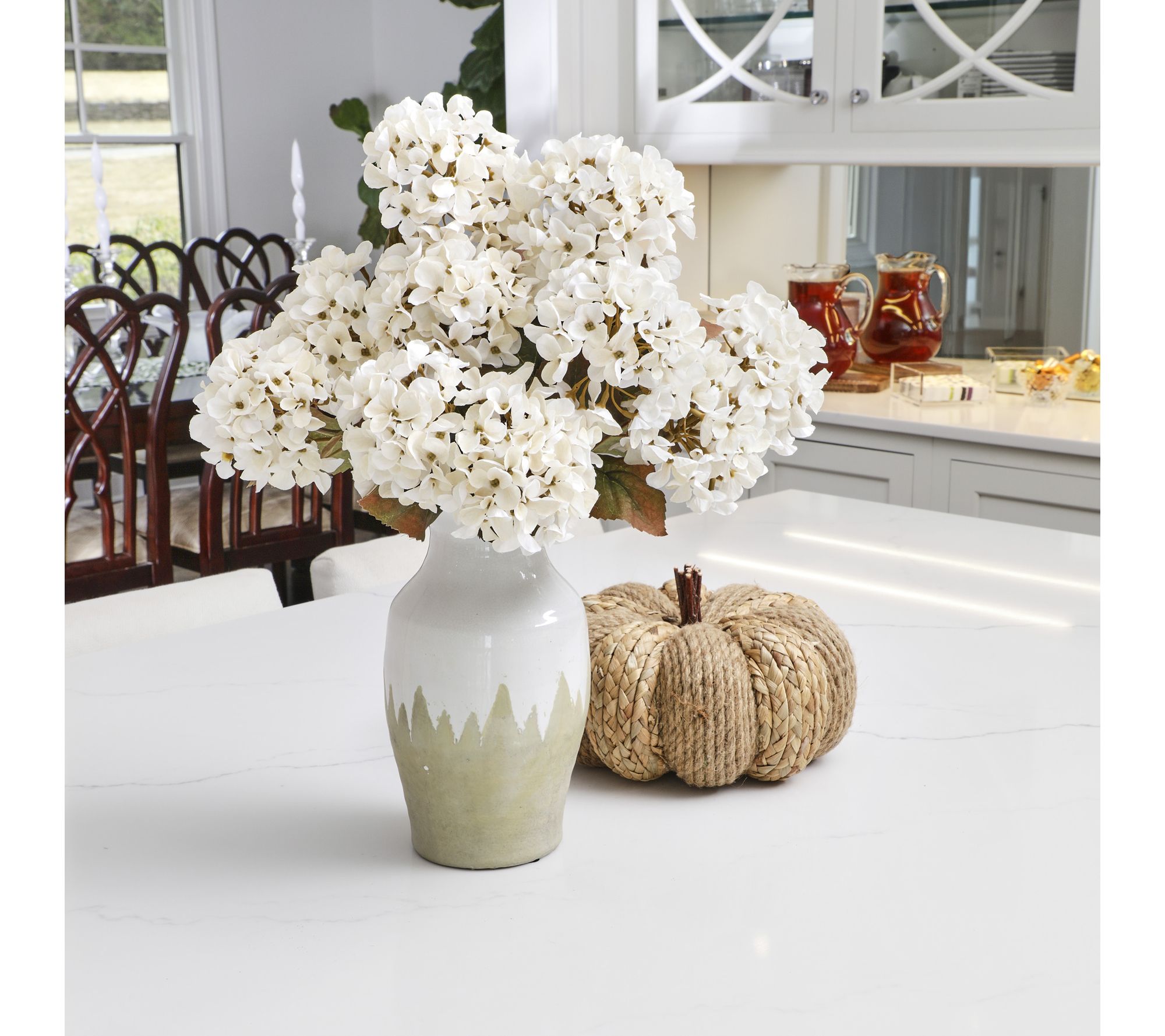 17" Mini Autumn Hydrangea Bush by Valerie