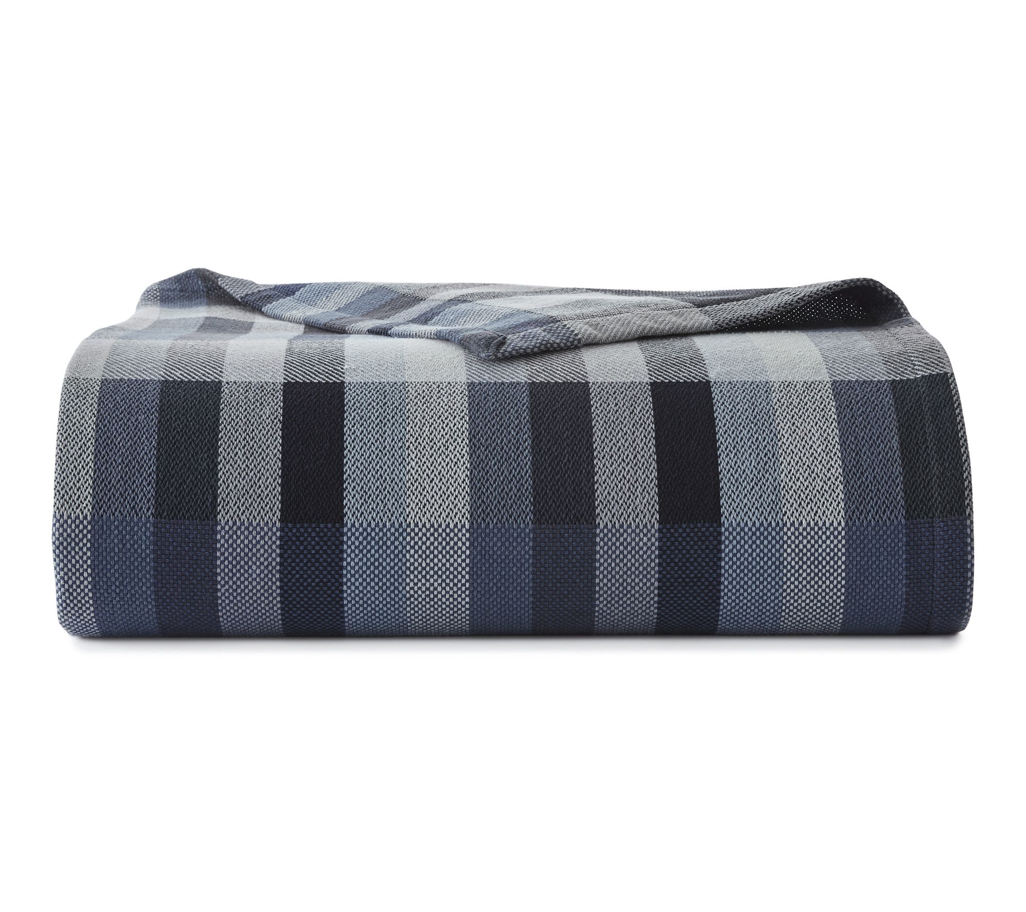 Eddie Bauer Windsor Stripe Blue Cotton Full/Queen Blanket