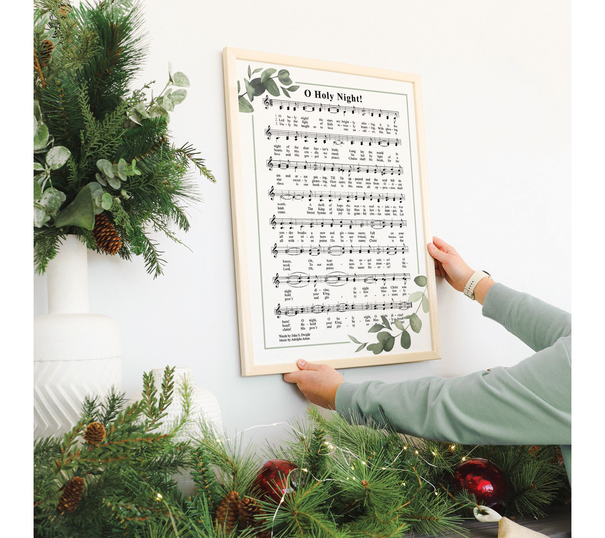 Sincere Surroundings 24" O Holy Night Hymn ThinFrame
