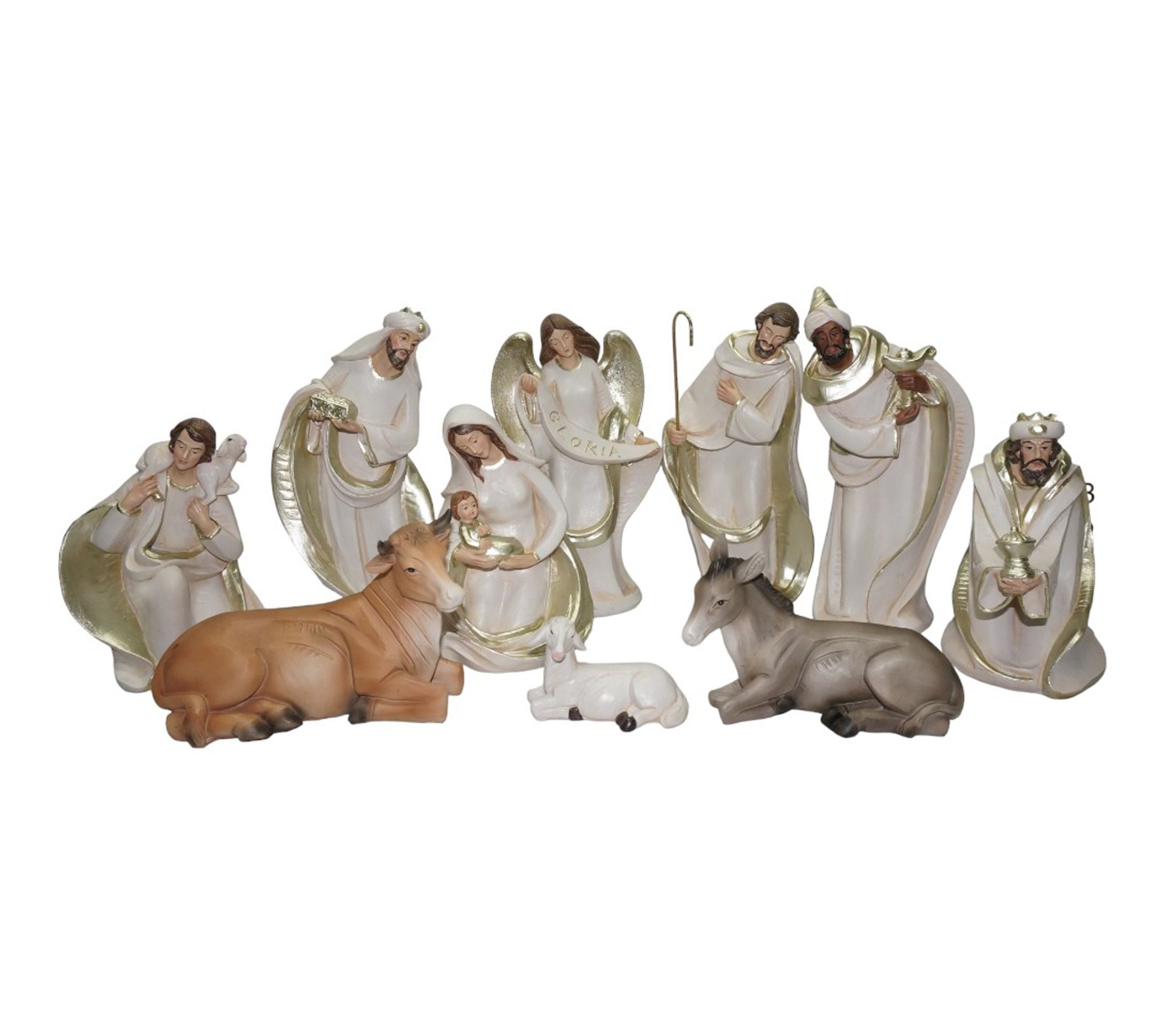 RC Home Decor 11-Piece Nativity Scene Set Holy Family