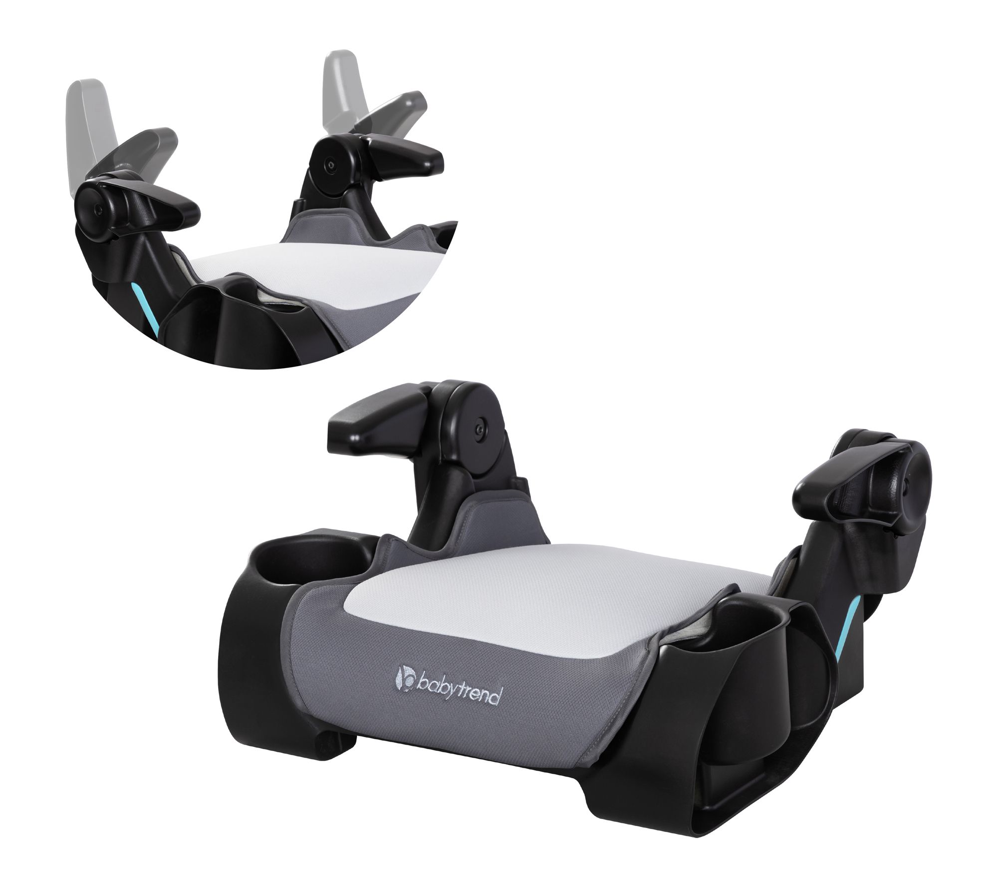 Baby Trend PROtect SLIM Backless Booster - Madrid Grey
