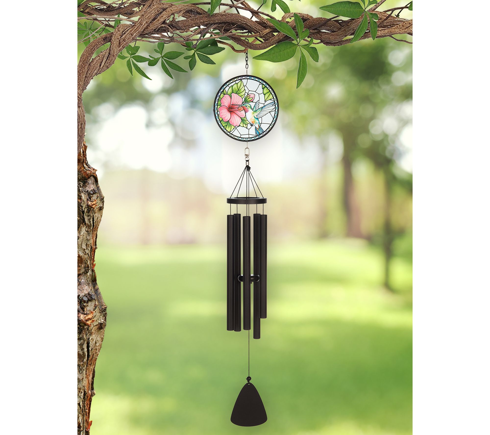 Sunset Vista Designs 40" Stain Glass Wind Chime