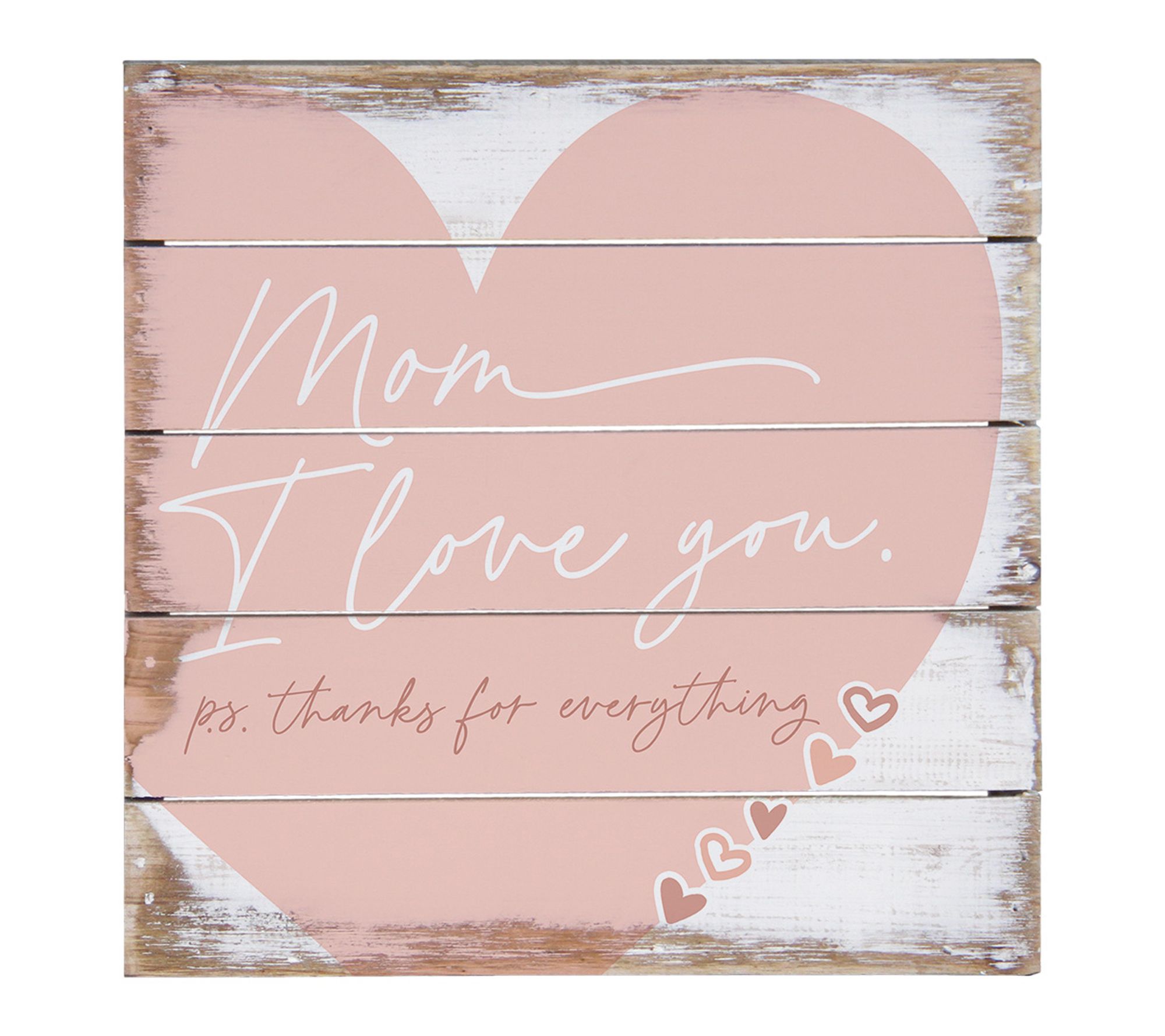Sincere Surroundings 8" Mom Love You Heart Pallet Petite