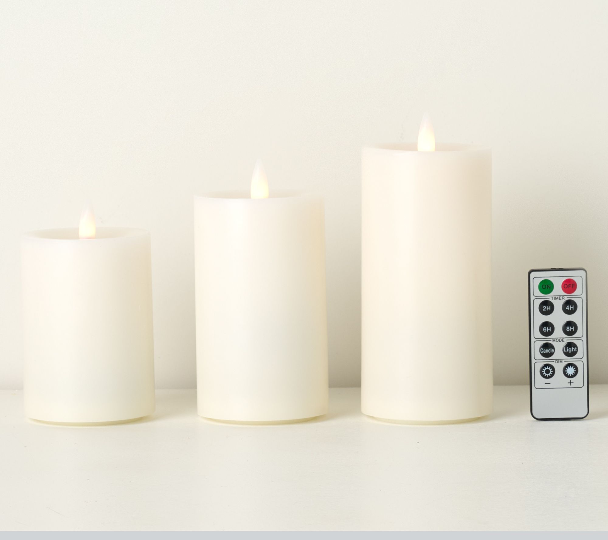 Home Bliss Set of 3 Rechargeable Flameless Candles