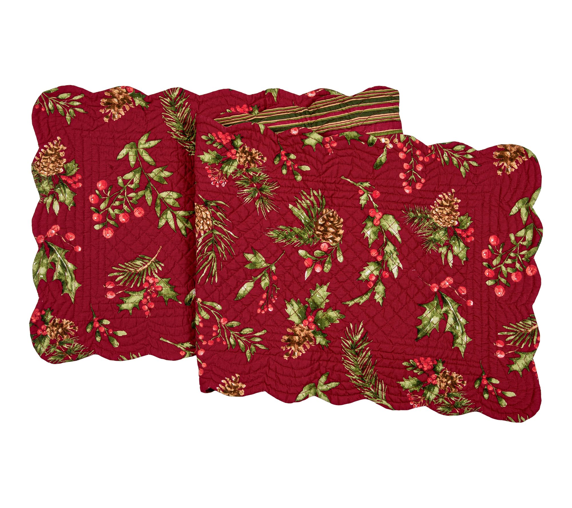 Maureen Floral Reversible Quilted Runner  by Valerie