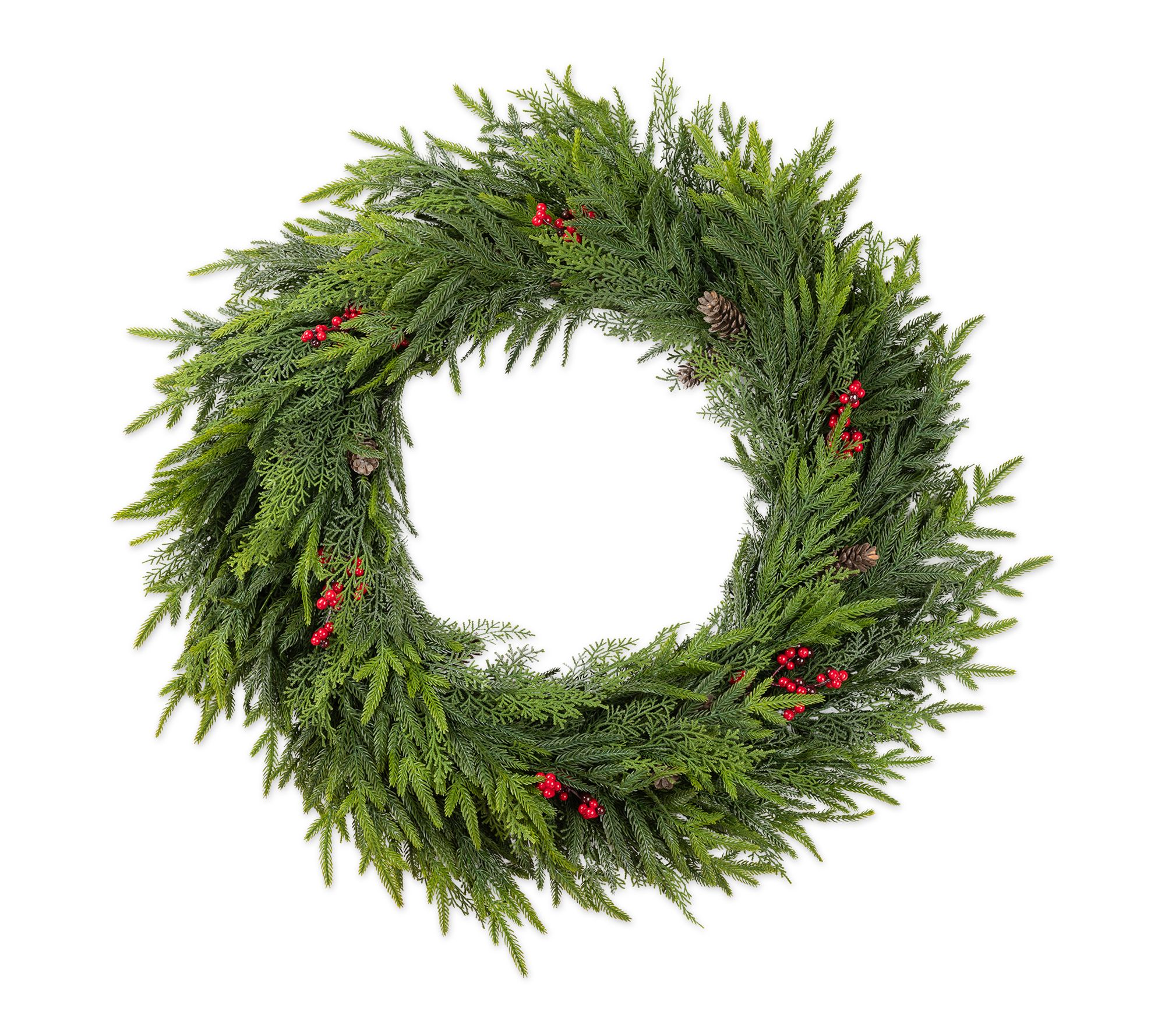 Glitzhome 30"D Oversized Christmas Pinecones Dripping Wreath