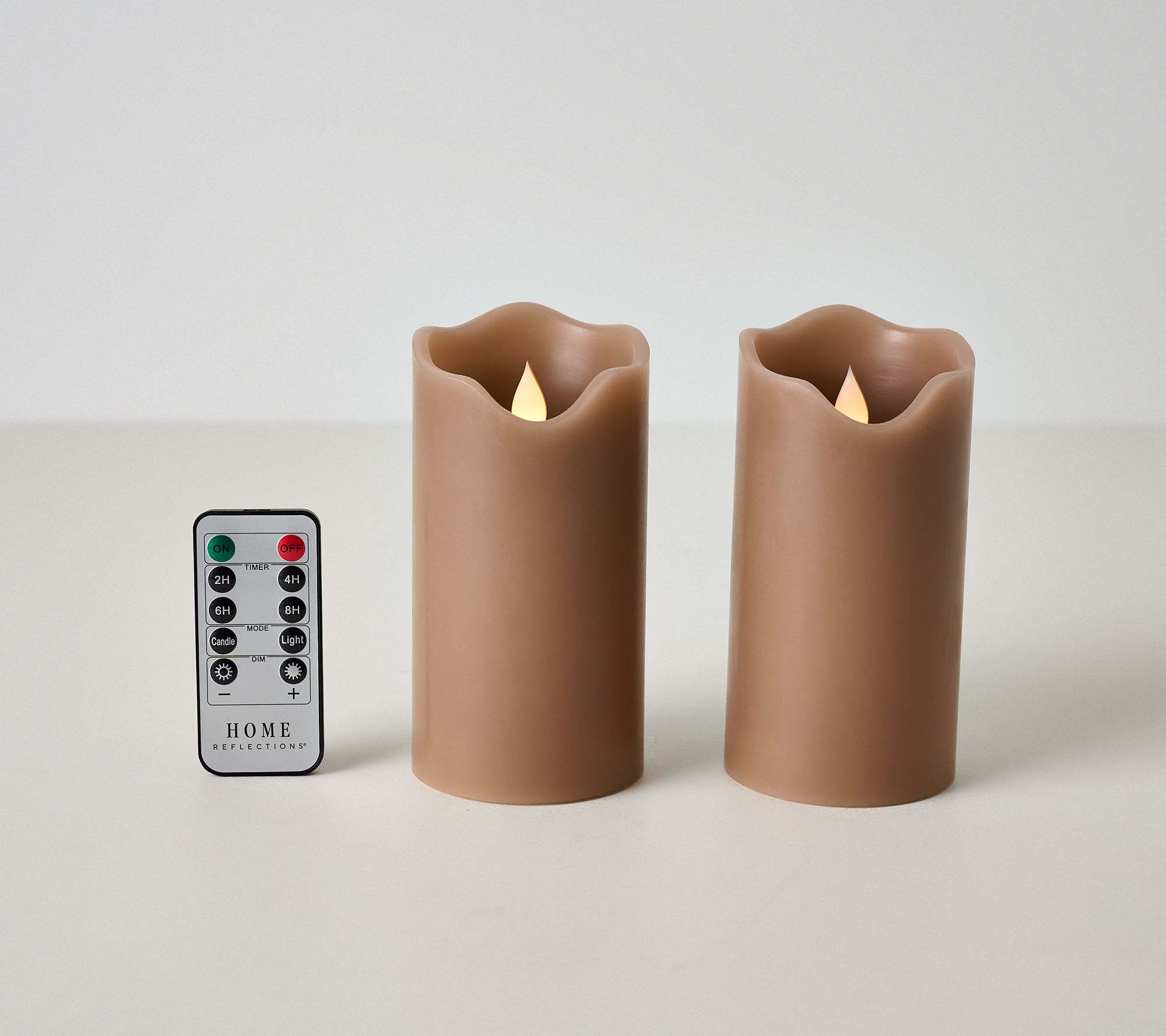 Home Reflections Set of 2 6" Radiant Motion Wax Pillars