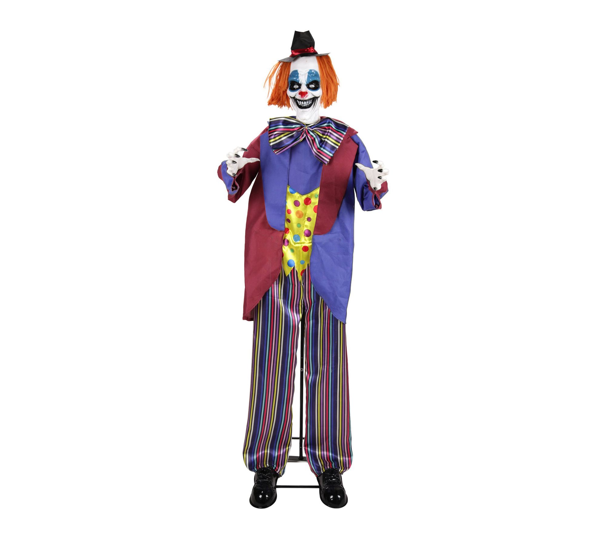 Haunted Hill Farm 5ft 11in Standing Animated Clown Animatronic