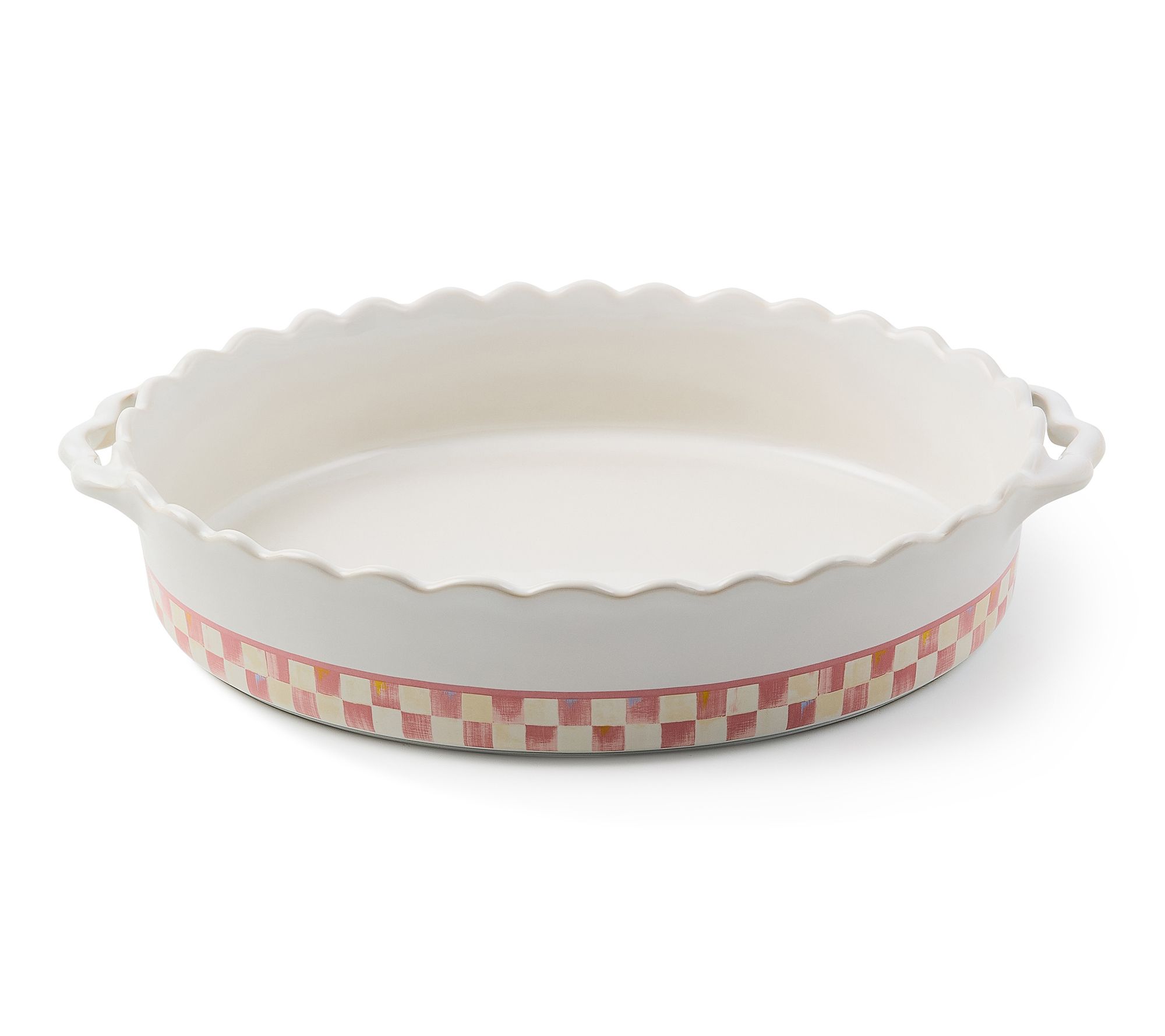 MacKenzie -Childs Check Everyday Large Oval Baker