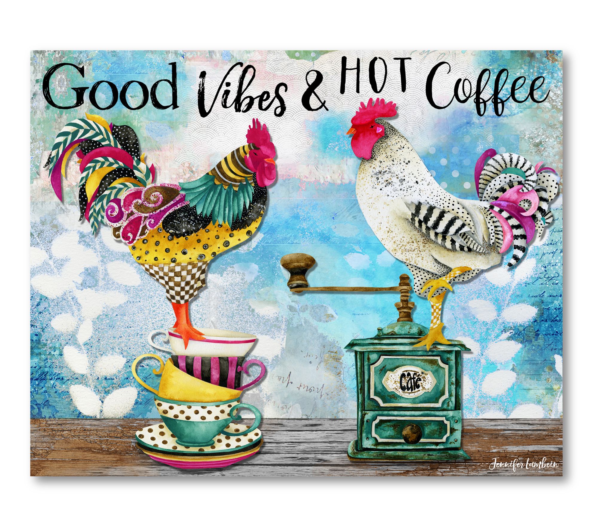 Courtside Market Good Vibes 16x20 Gallery -Wrapped Canvas