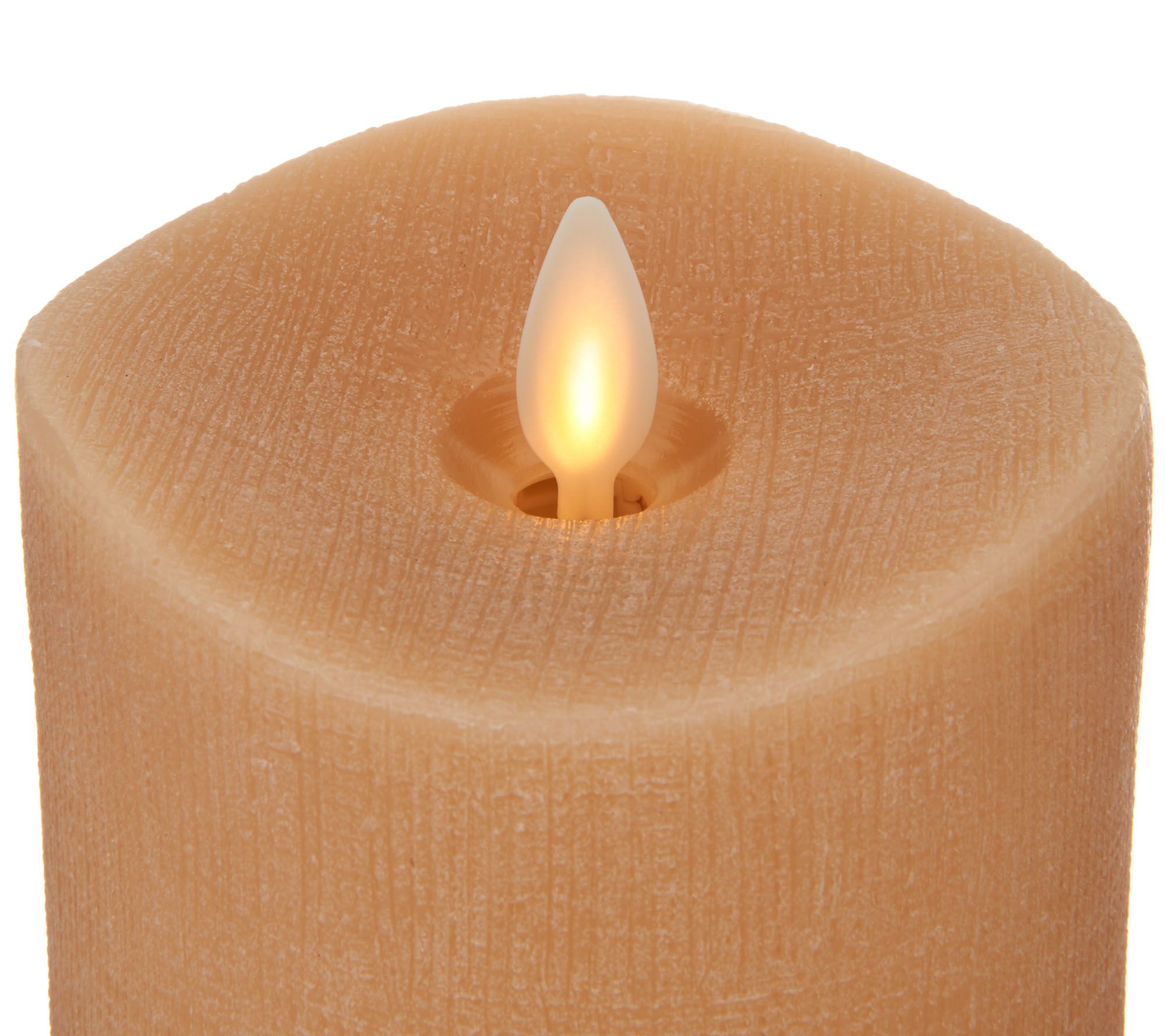 Bethlehem Lights Set of 2 5" & 7" Moving Flame Touch Candle w/Remote