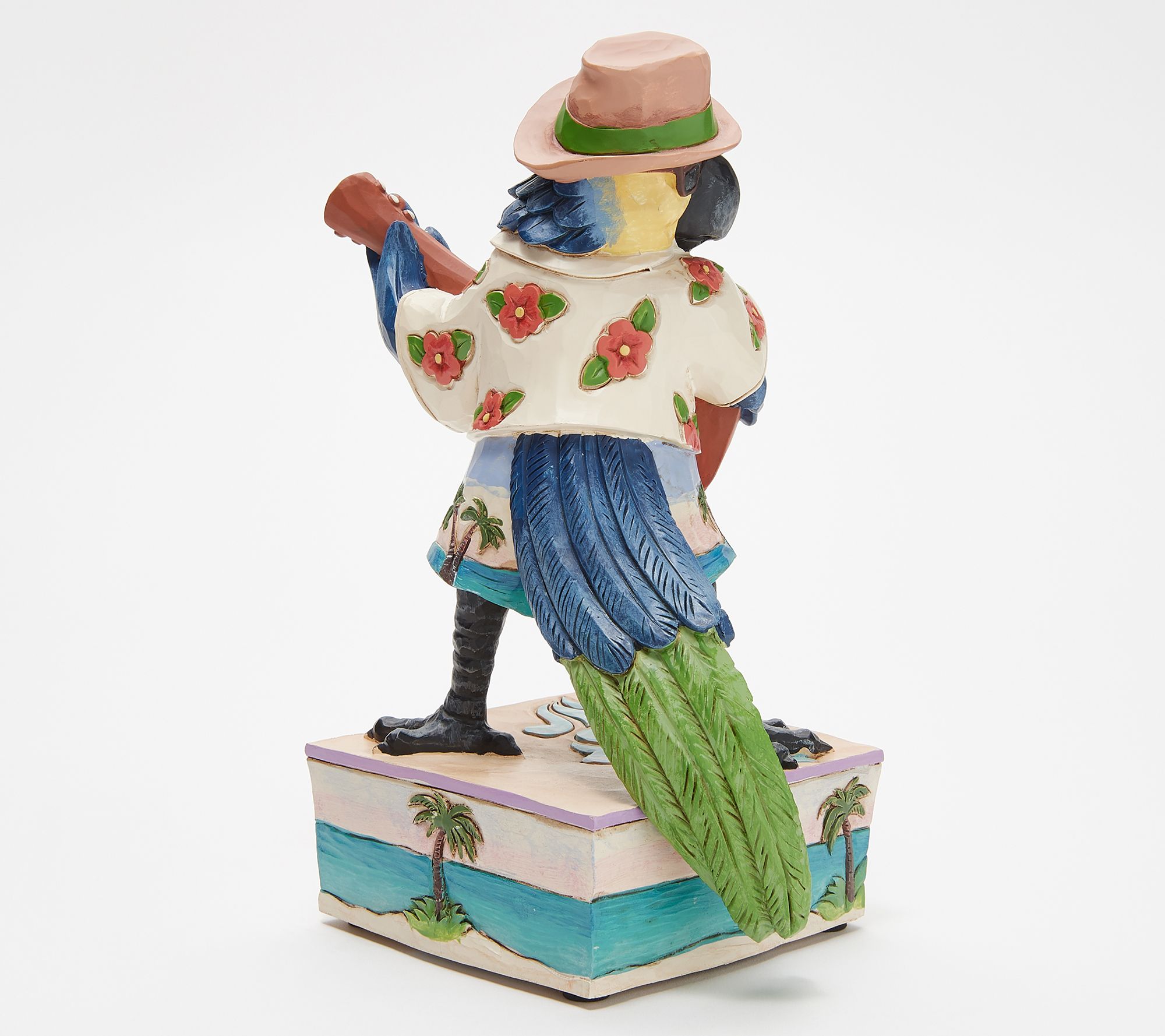 Jim Shore Heartwood Creek Margaritaville Musical Parrot - QVC.com