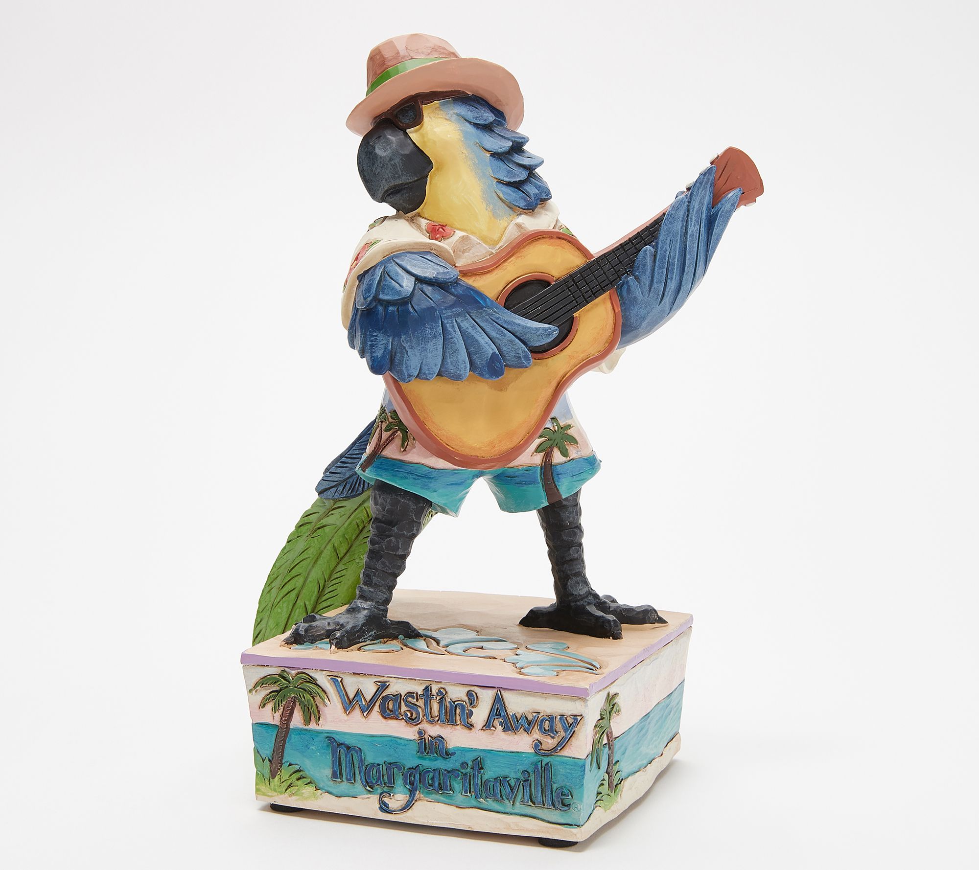 Jim Shore Heartwood Creek Margaritaville Musical Parrot - QVC.com