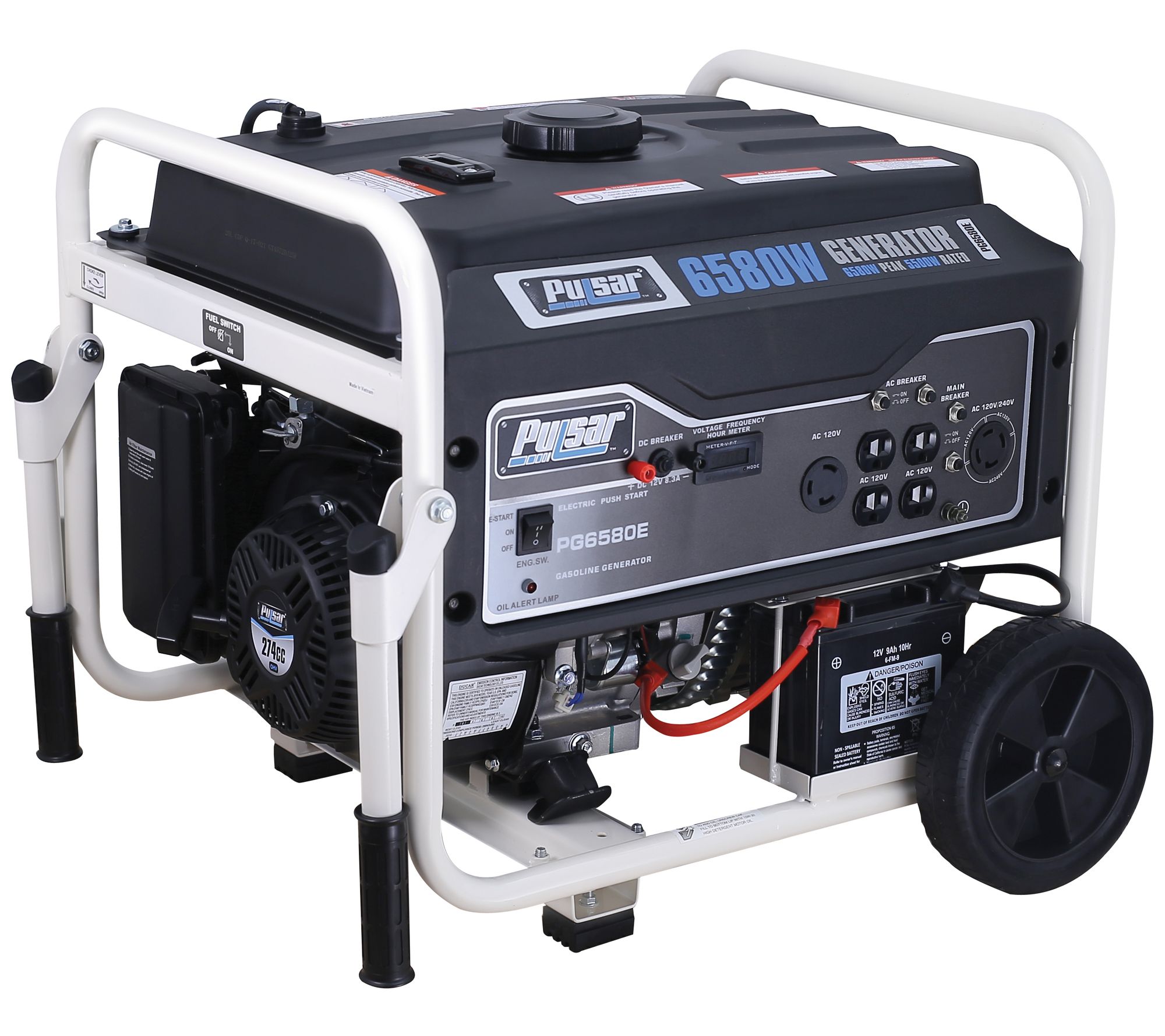 pulsar-6-580-peak-watt-gas-powered-portable-generator-qvc
