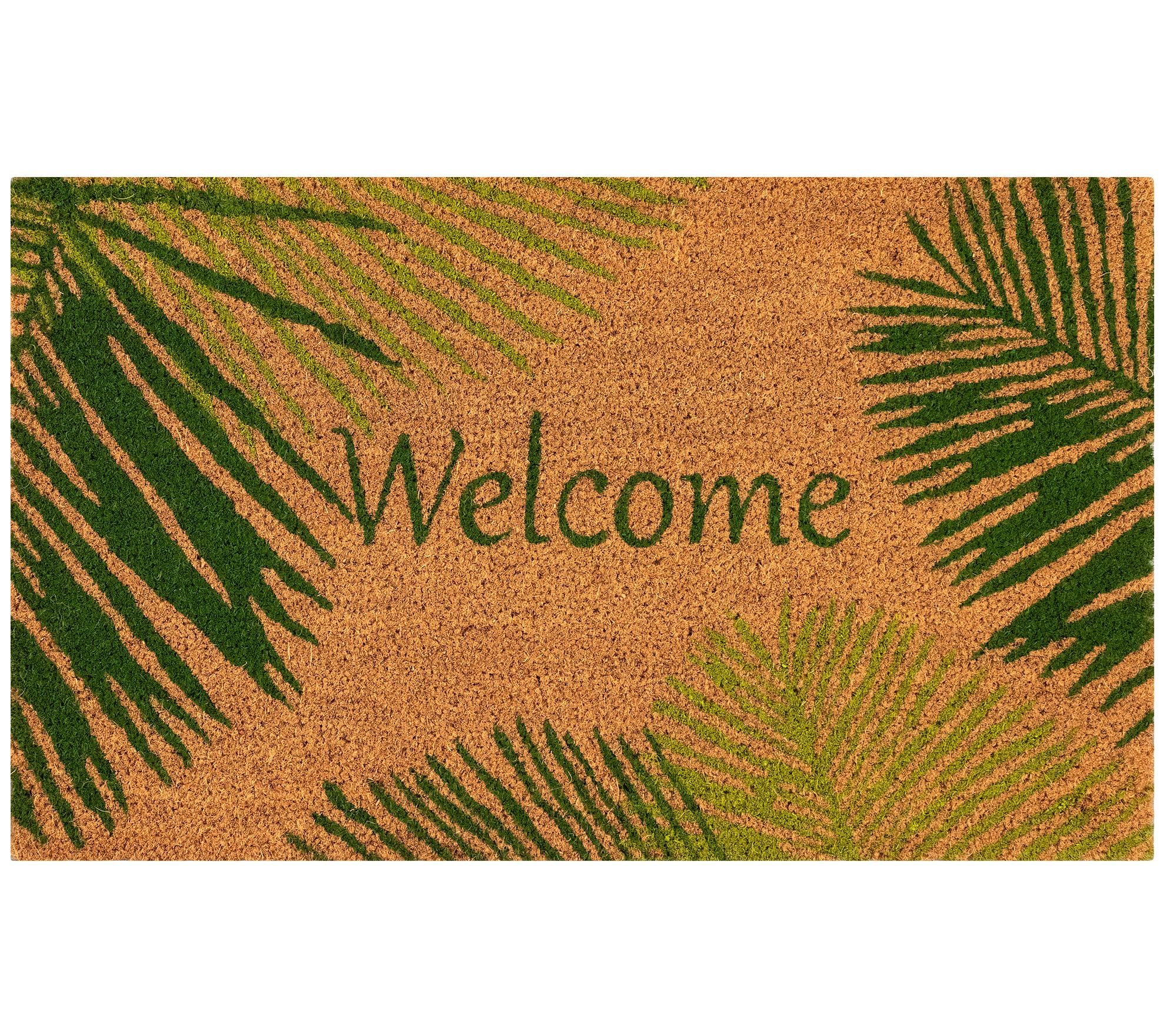 Liora Manne Natura Palm Border Outdoor Mat Green 18" x 30"
