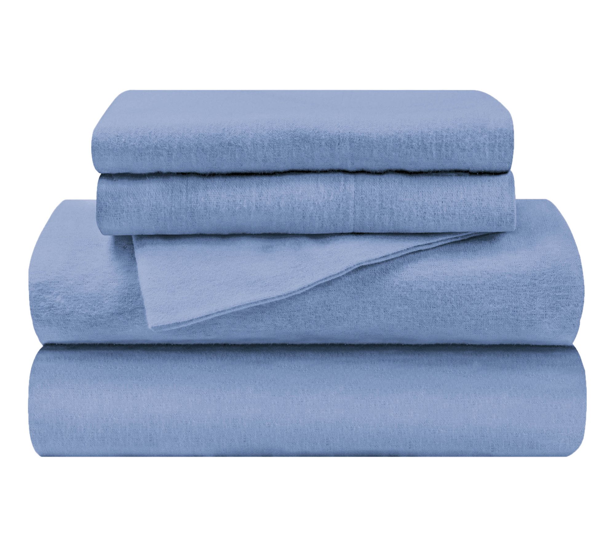 Superior Solid Cotton Flannel Deep Pocket SheetSet, Full