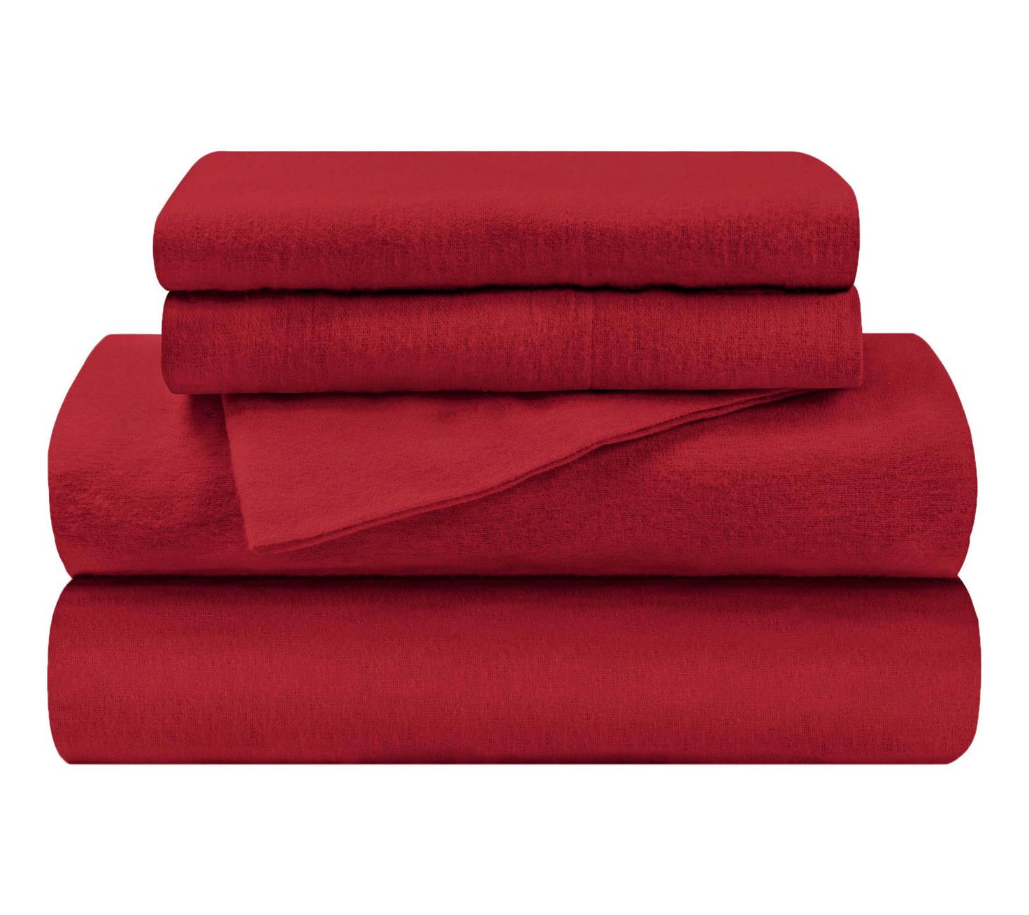 Superior Solid Cotton Flannel Deep Pocket SheetSet, Full