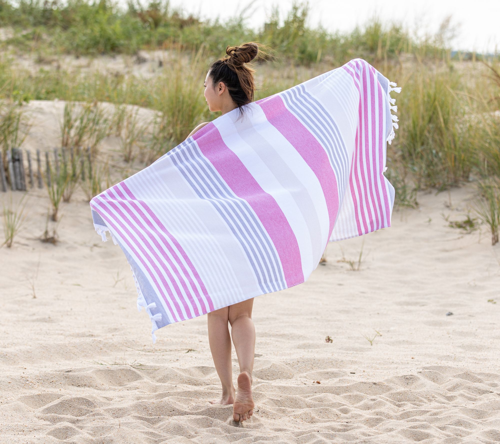 Superior Meera Oversized Stripe Fouta BeachTowel