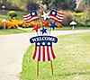 Glitzhome USA Patriotic Party Yard Stake or Wall Hanging, 1 of 7