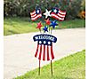 Glitzhome USA Patriotic Party Yard Stake or Wall Hanging, 2 of 7