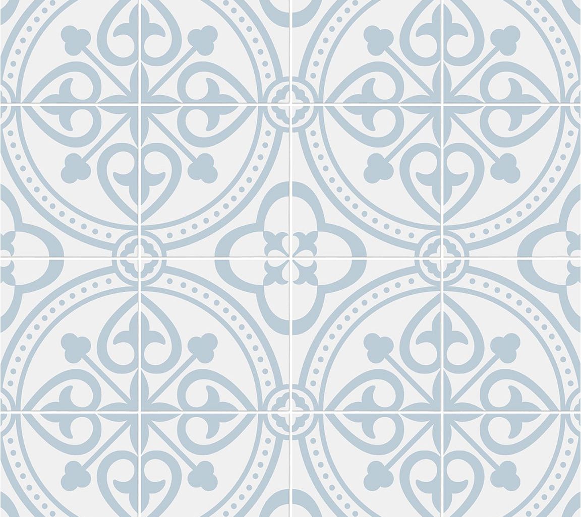 Lillian August Villa Mar Faux Tile Peel and Stick Wallpaper