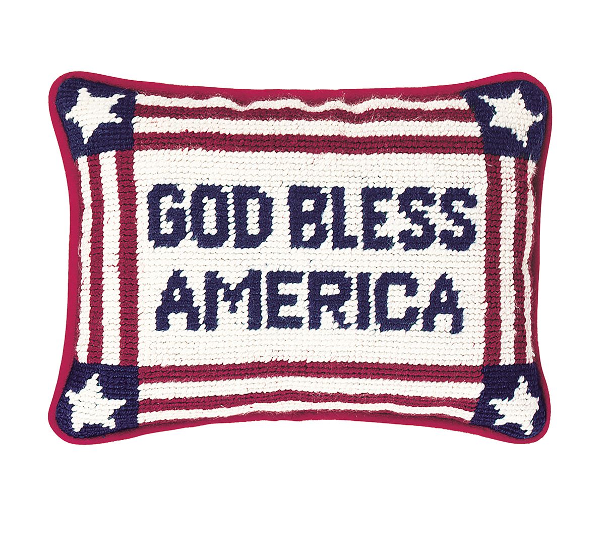 6.5" x 9" God Bless America Throw Pillow by Valerie