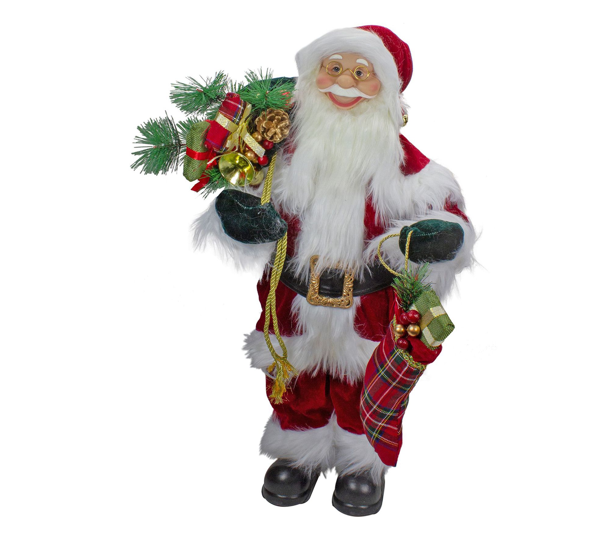 Northlight 2' Standing Santa Christmas Figure with Presents