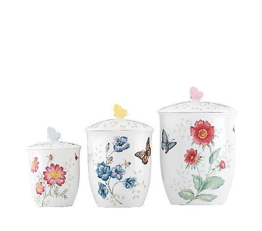 Lenox Butterfly Meadow Set of 3 Canisters