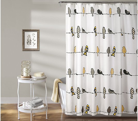 Rowley Birds Shower Curtain by Lush Decor