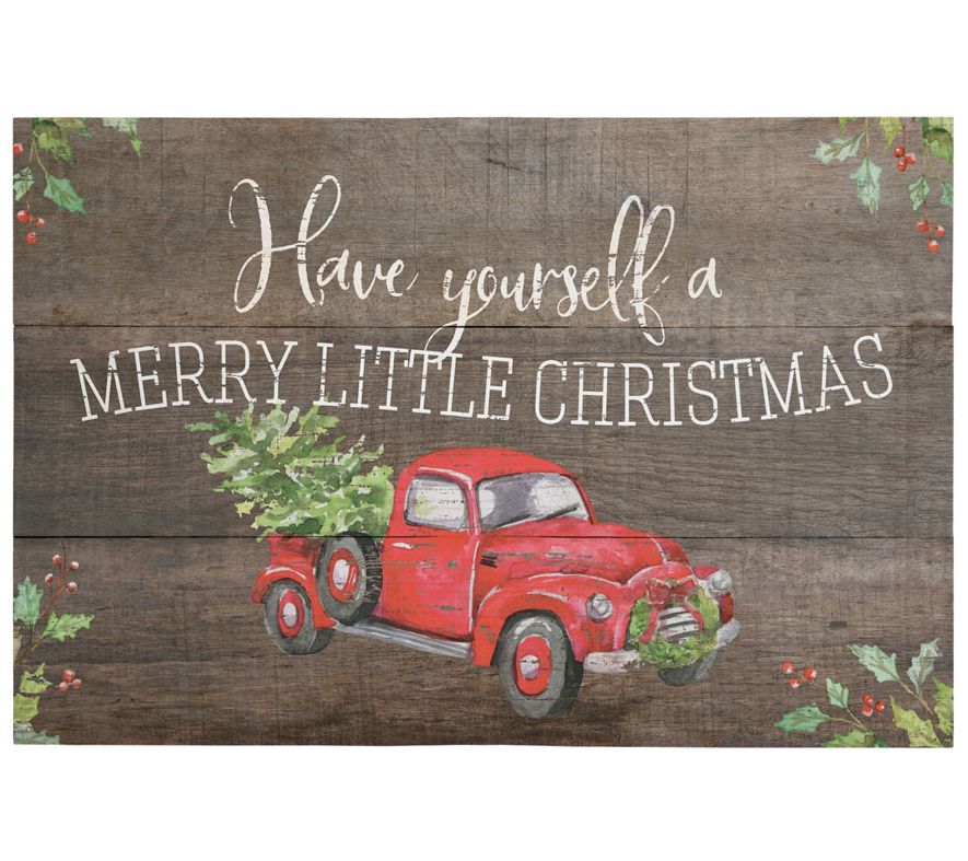 Have Yourself A Merry Little Christmas Wall Art - QVC.com