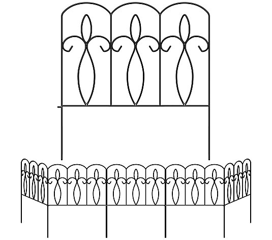 Sorbus Decorative Patio Fencing for Yard (Set of 5 Panels)