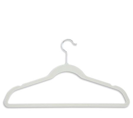Inspring Heavy Duty White Hangers Tubular Plastic Hangers