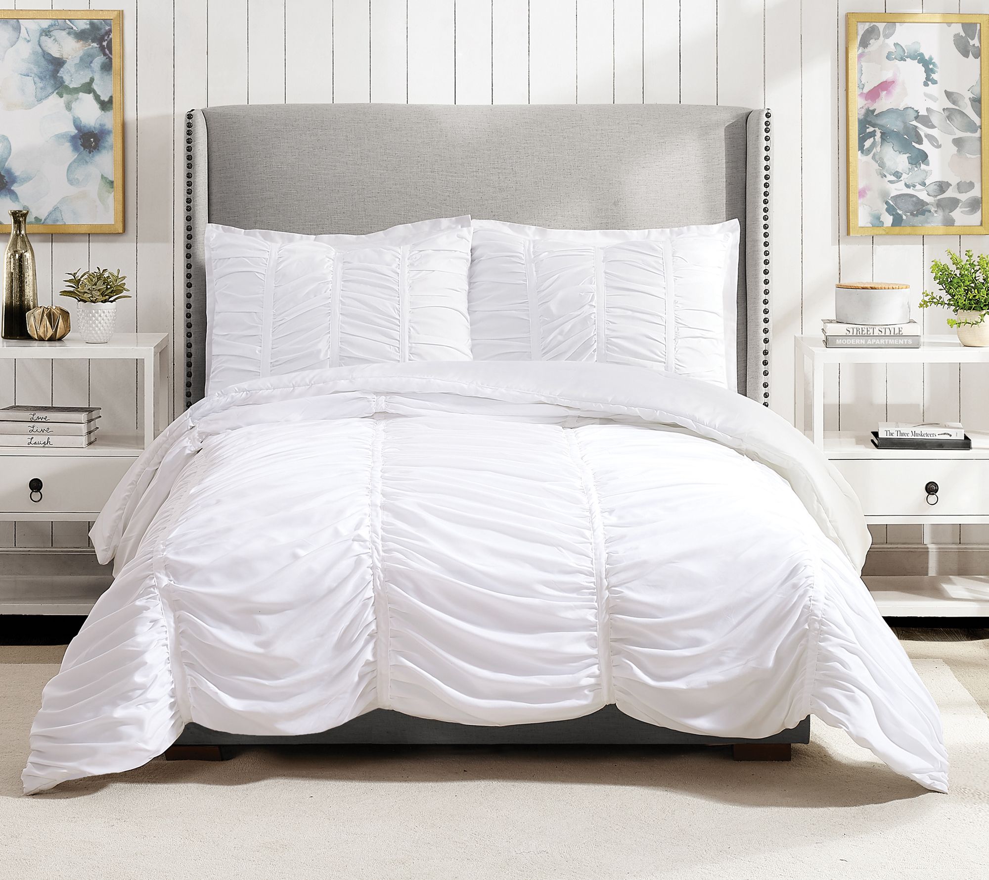 Modern Heirloom Emily King Comforter Set - 3 Piece - QVC.com