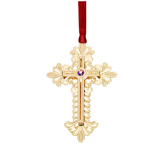 Beacon Design Gold Cross Ornament