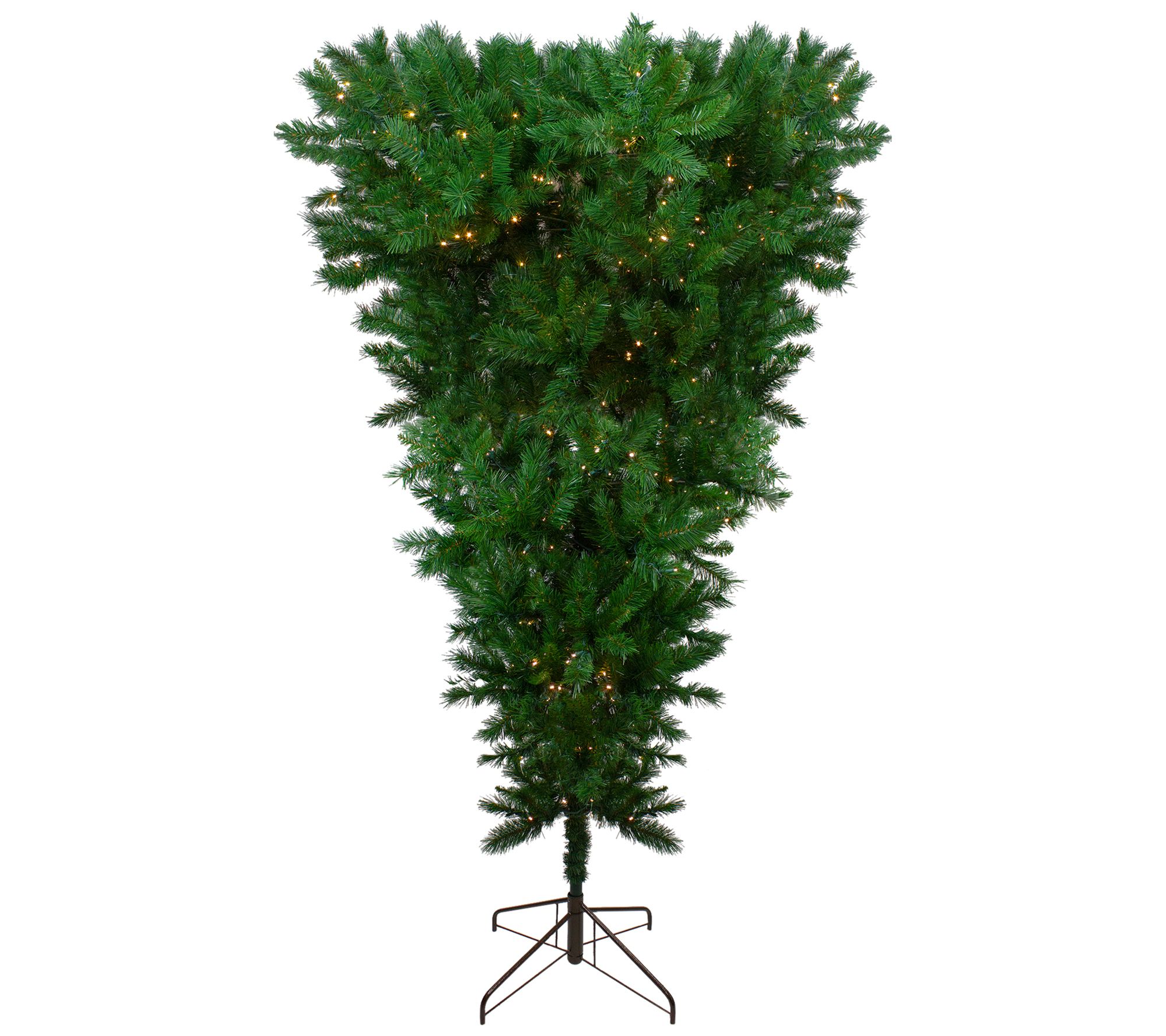 Northlight Sugar Pine Faux Upside Down Tree Clear Led Lights Qvc Com