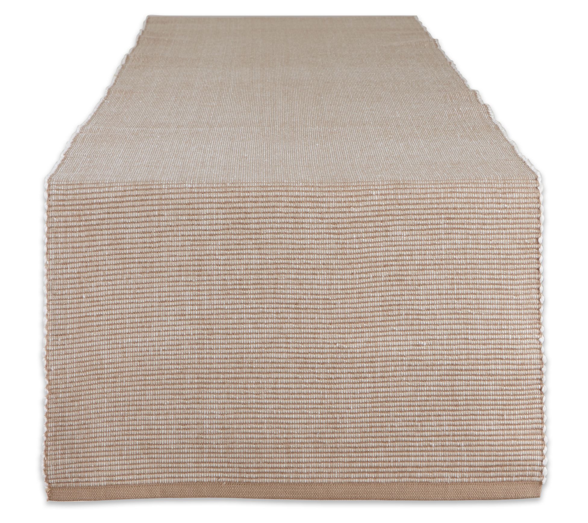 Design Imports 2-Tone Ribbed Table Runner 13" x 108"