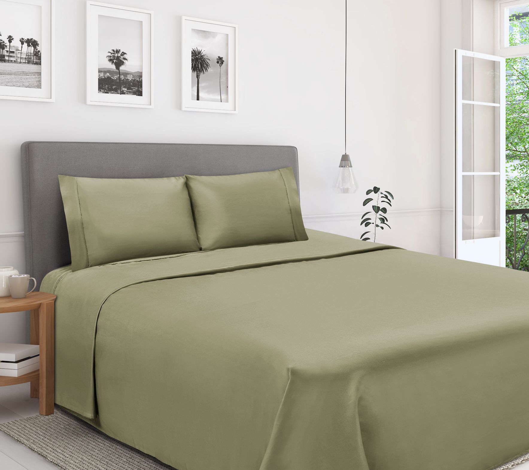 Superior 1200-TC Egyptian Cotton 4-Piece Sheeteet Set Full