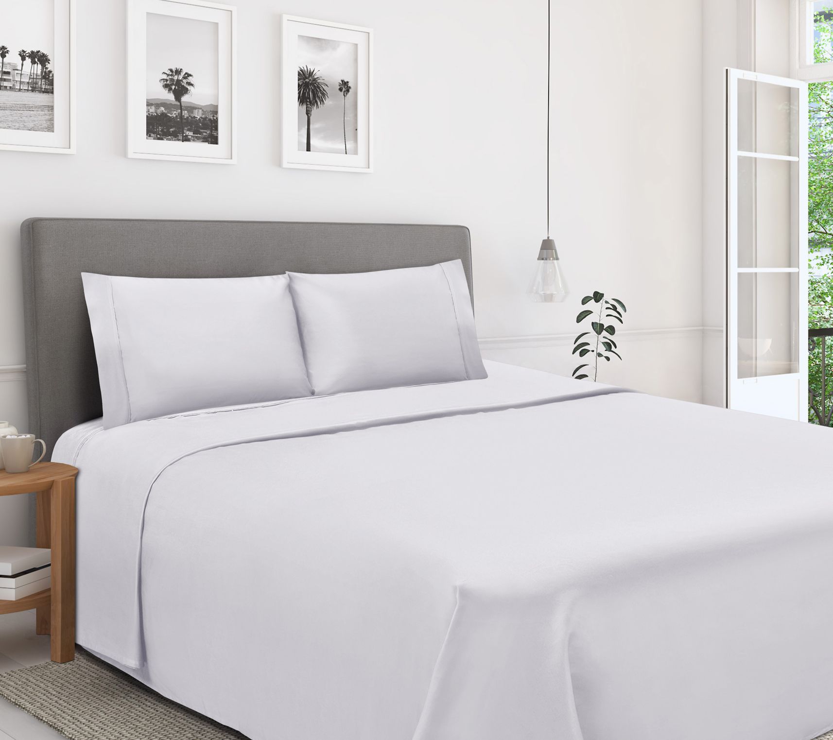 Superior 1200 T C Egyptian Cott on 4-Piece Sheet Set Full