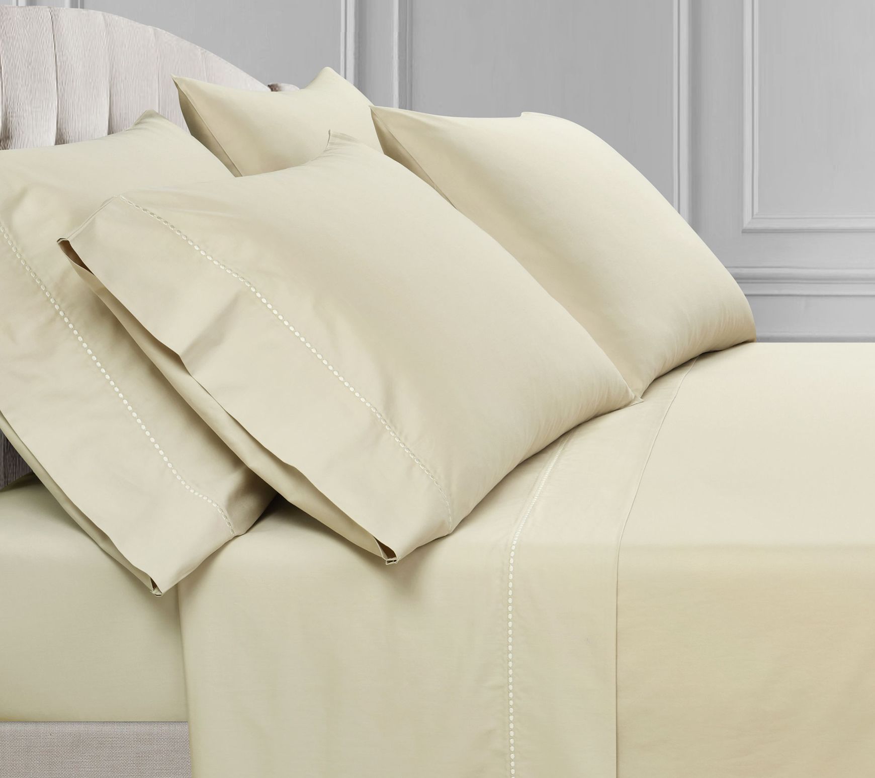 Lush Decor Aria Dots Cotton Sheet Set 6-Piece -King
