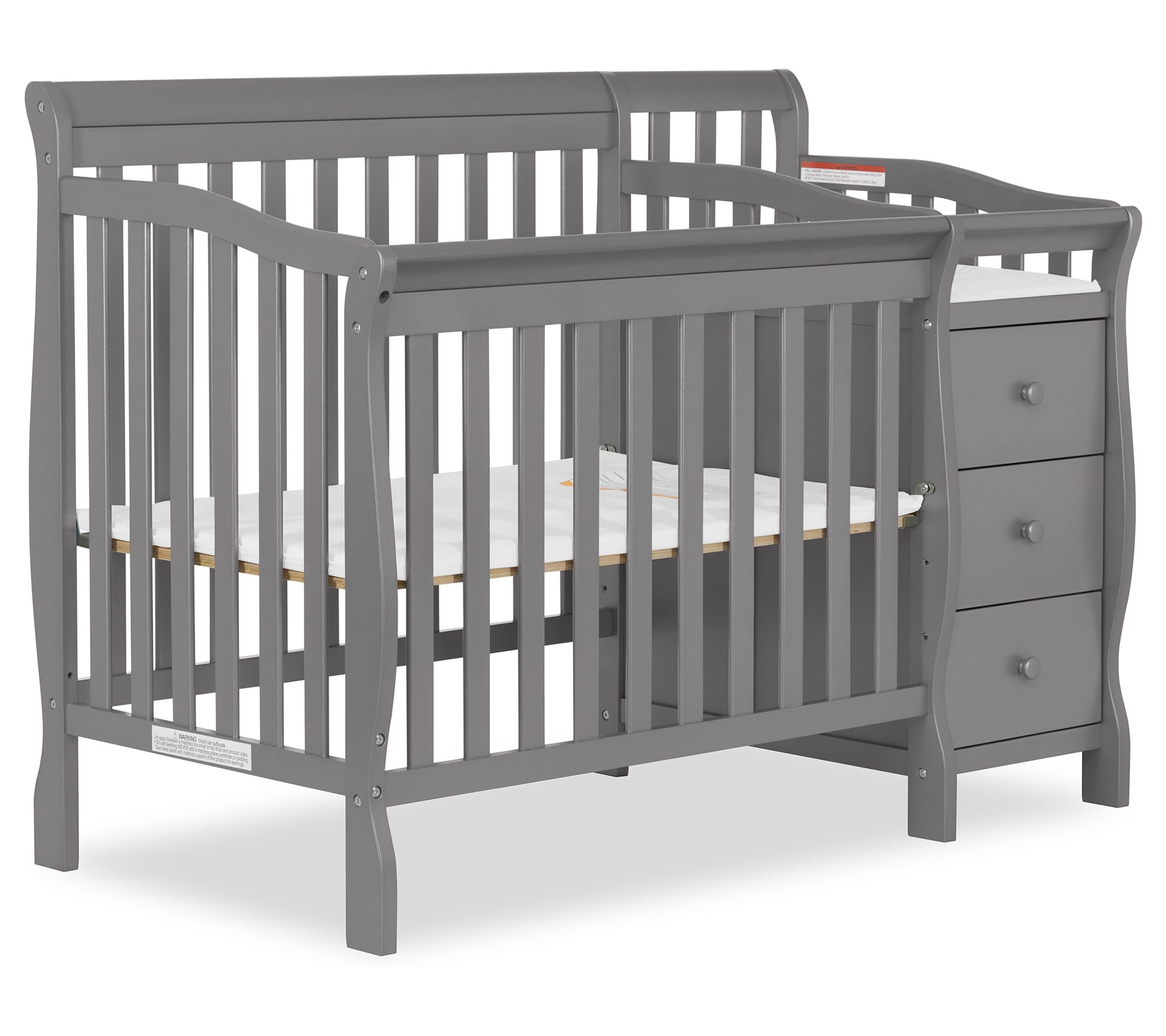 Dream On Me Jayden 4-in-1 Mini Convertible Crib And Changer