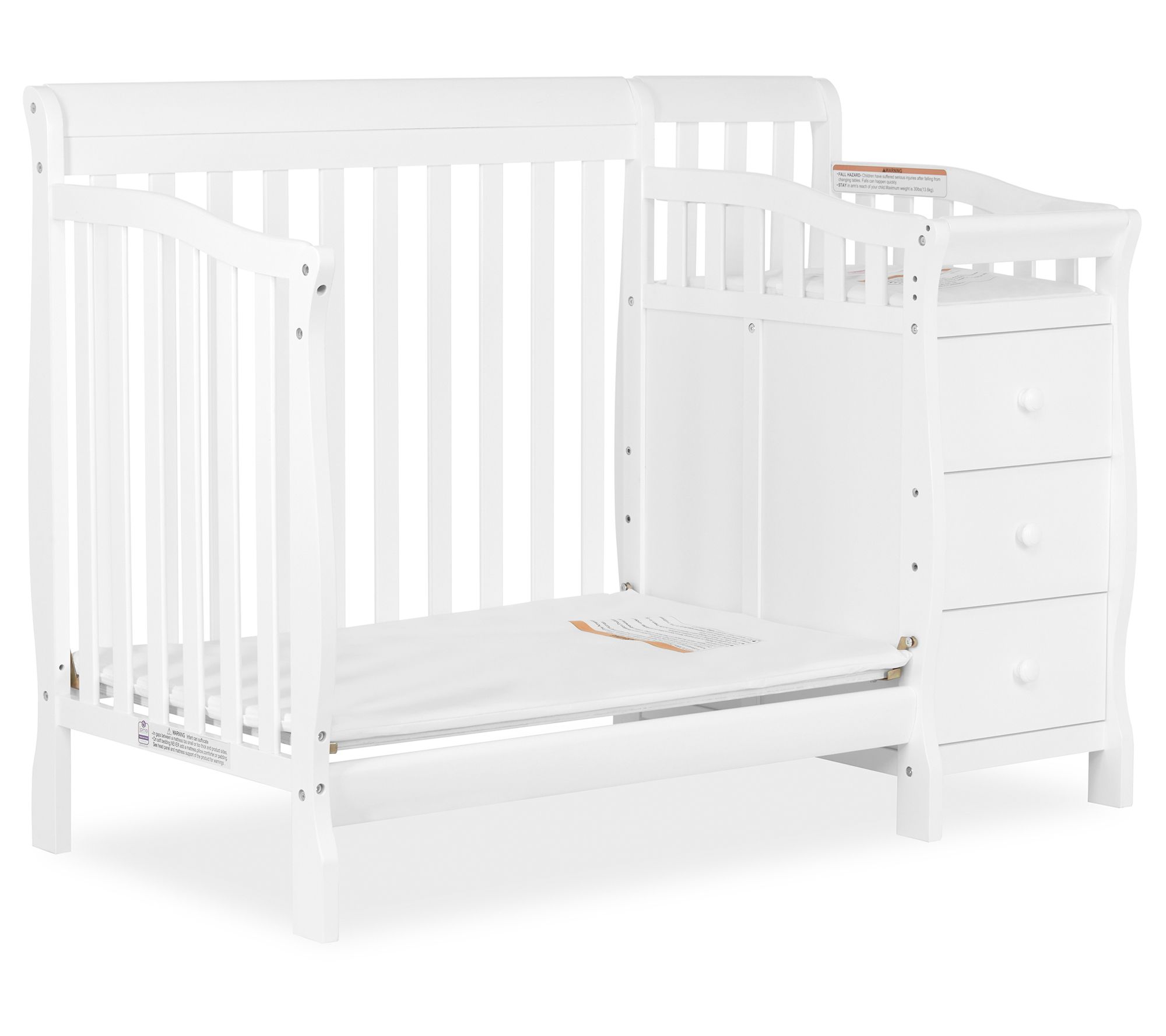 Dream On Me Jayden 4-in-1 Mini Convertible Crib And Changer