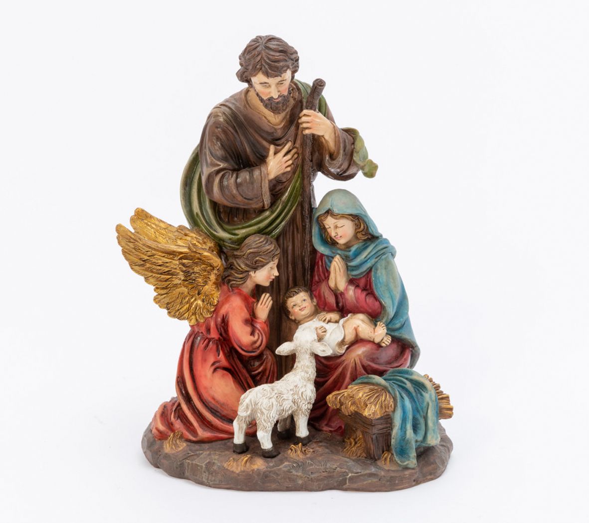 Traditional Christmas Holiday Nativity Figurine by Gerson Co - QVC.com