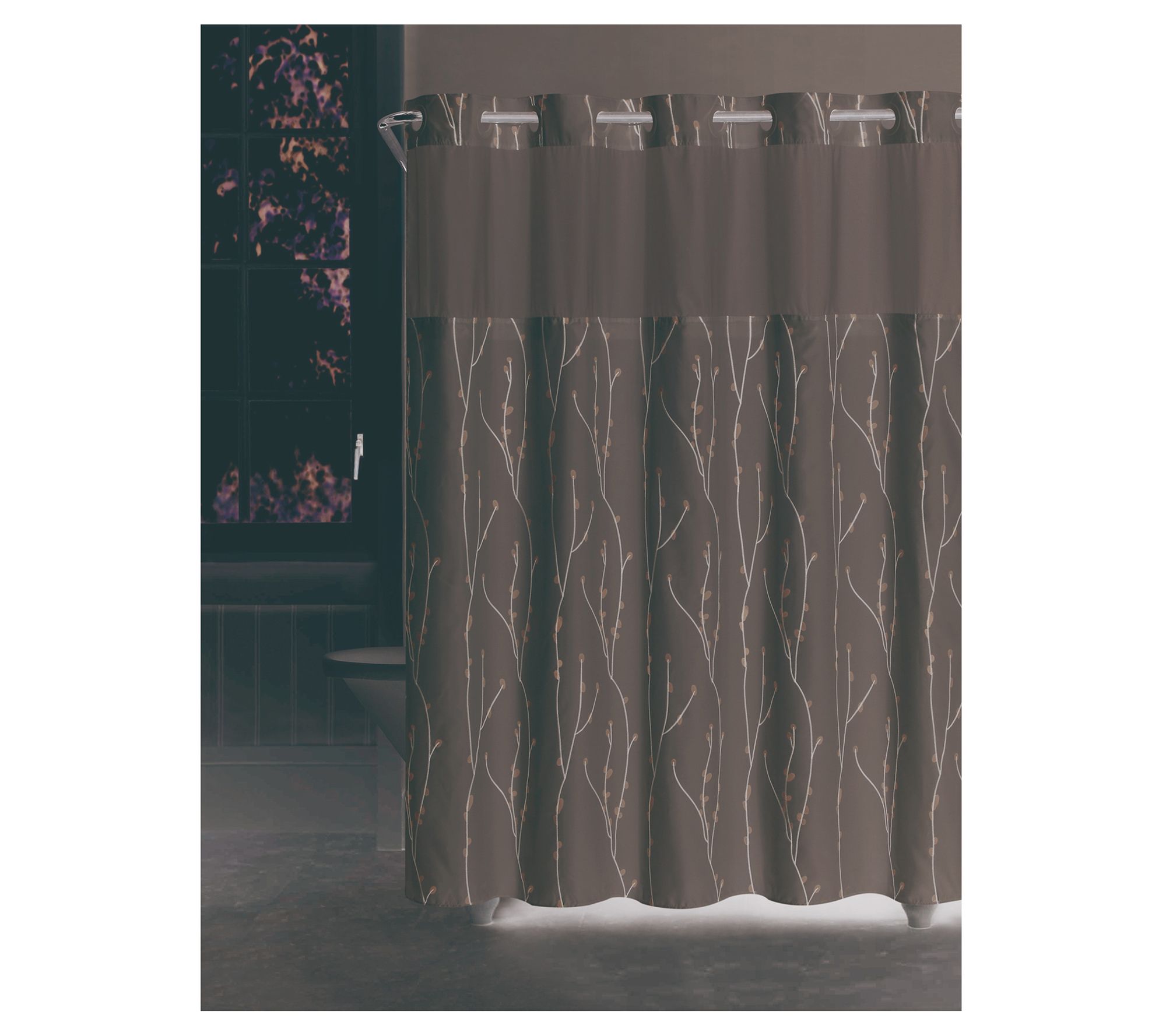 Hookless Cherry Bloom 71"x74" Shower Curtain