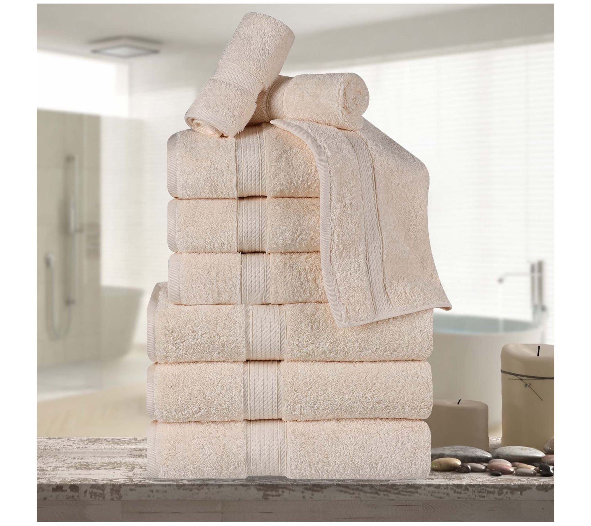 Plush Egyptian Cotton & Bamboo Towels