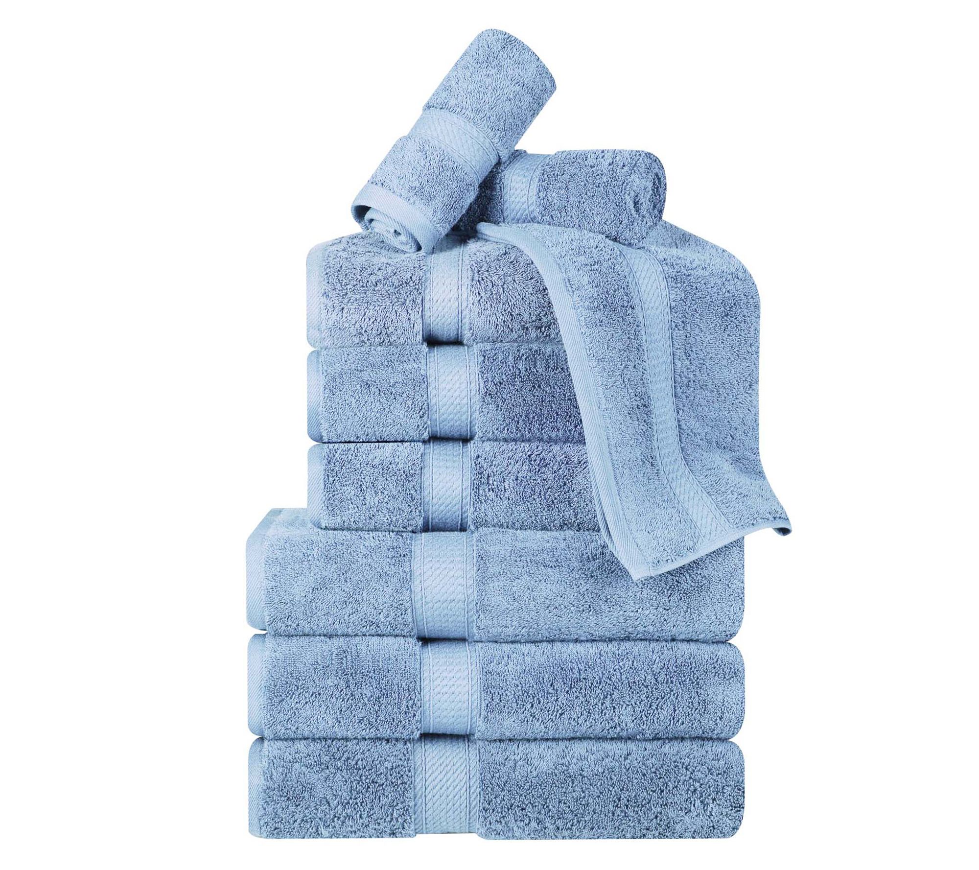 Superior Egyptian Cotton Plush Luxury Absorbent9-PC Towel Se