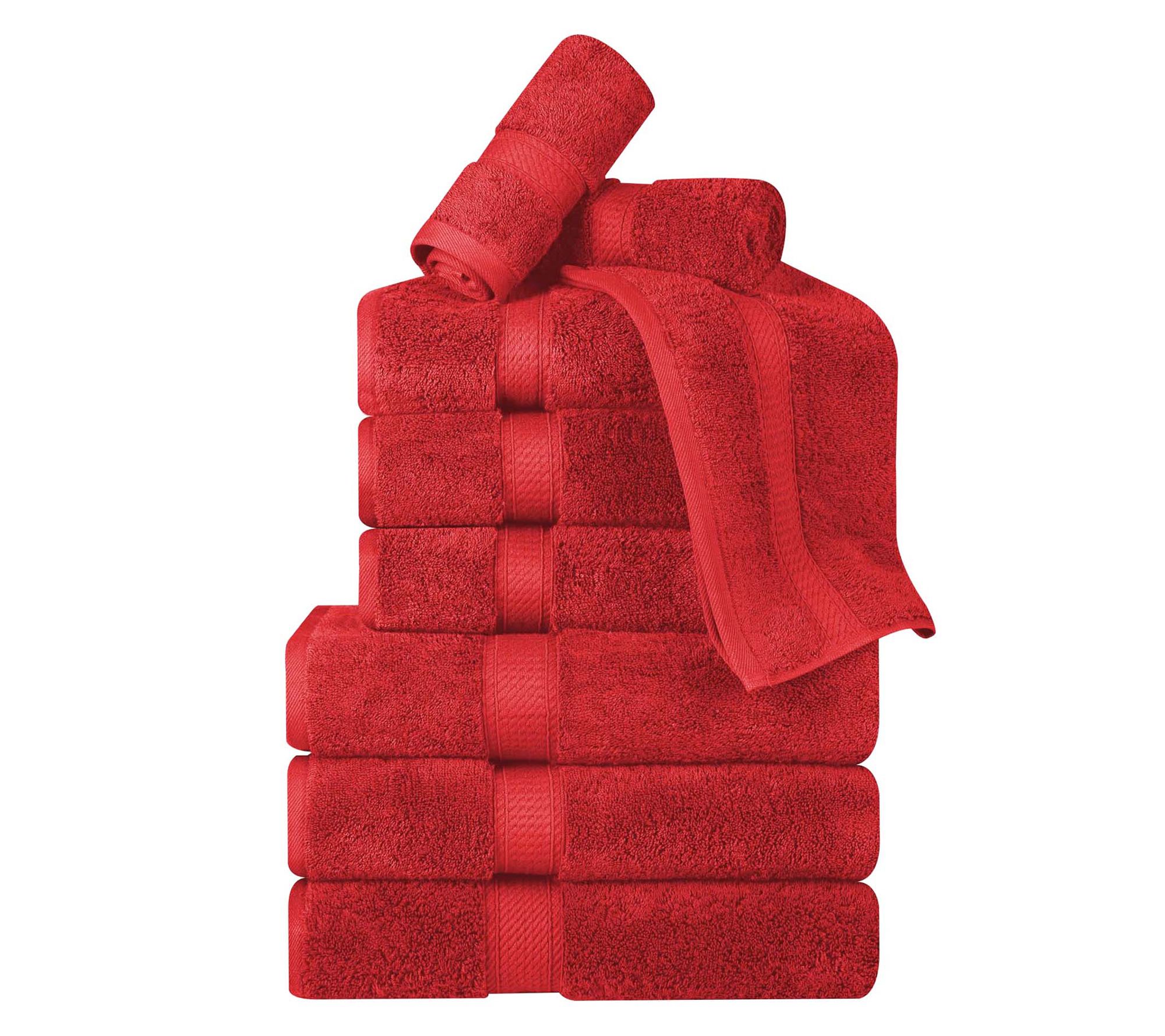 Superior Egyptian Cotton Plush Luxury Absorbent9-PC Towel Se