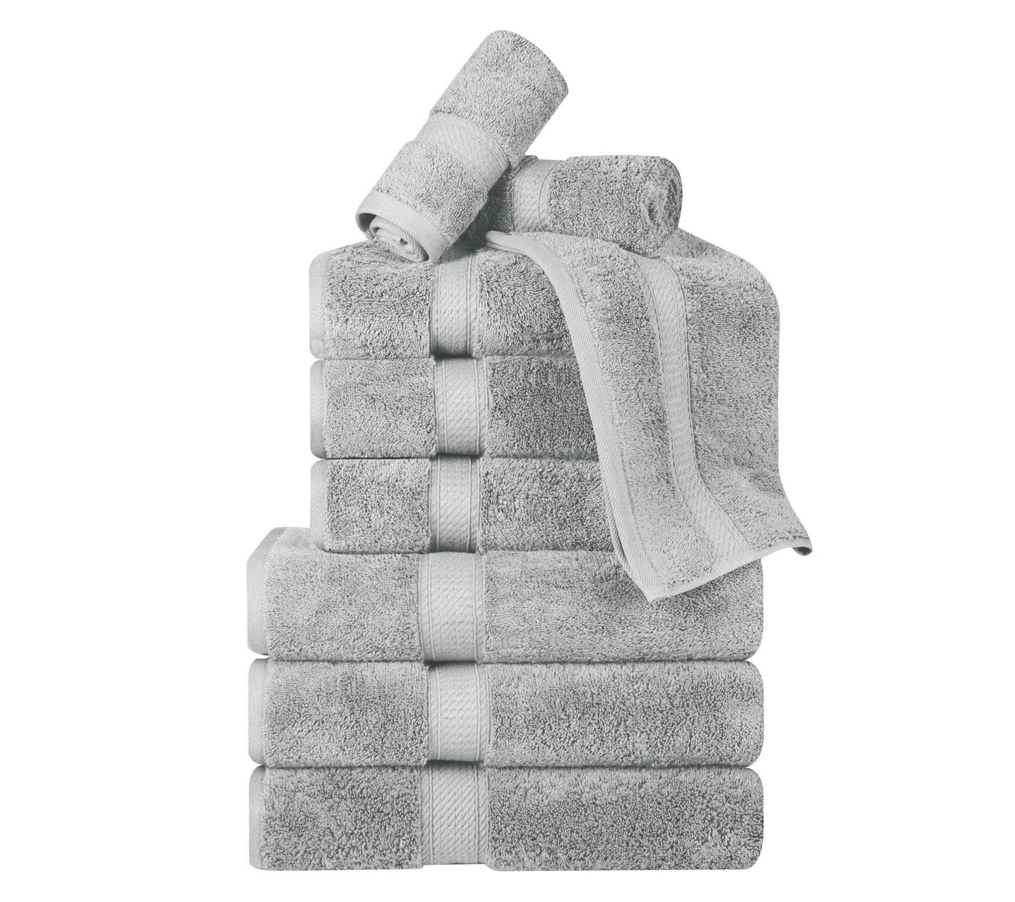 Superior Egyptian Cotton Plush Luxury Absorbent9-PC Towel Se