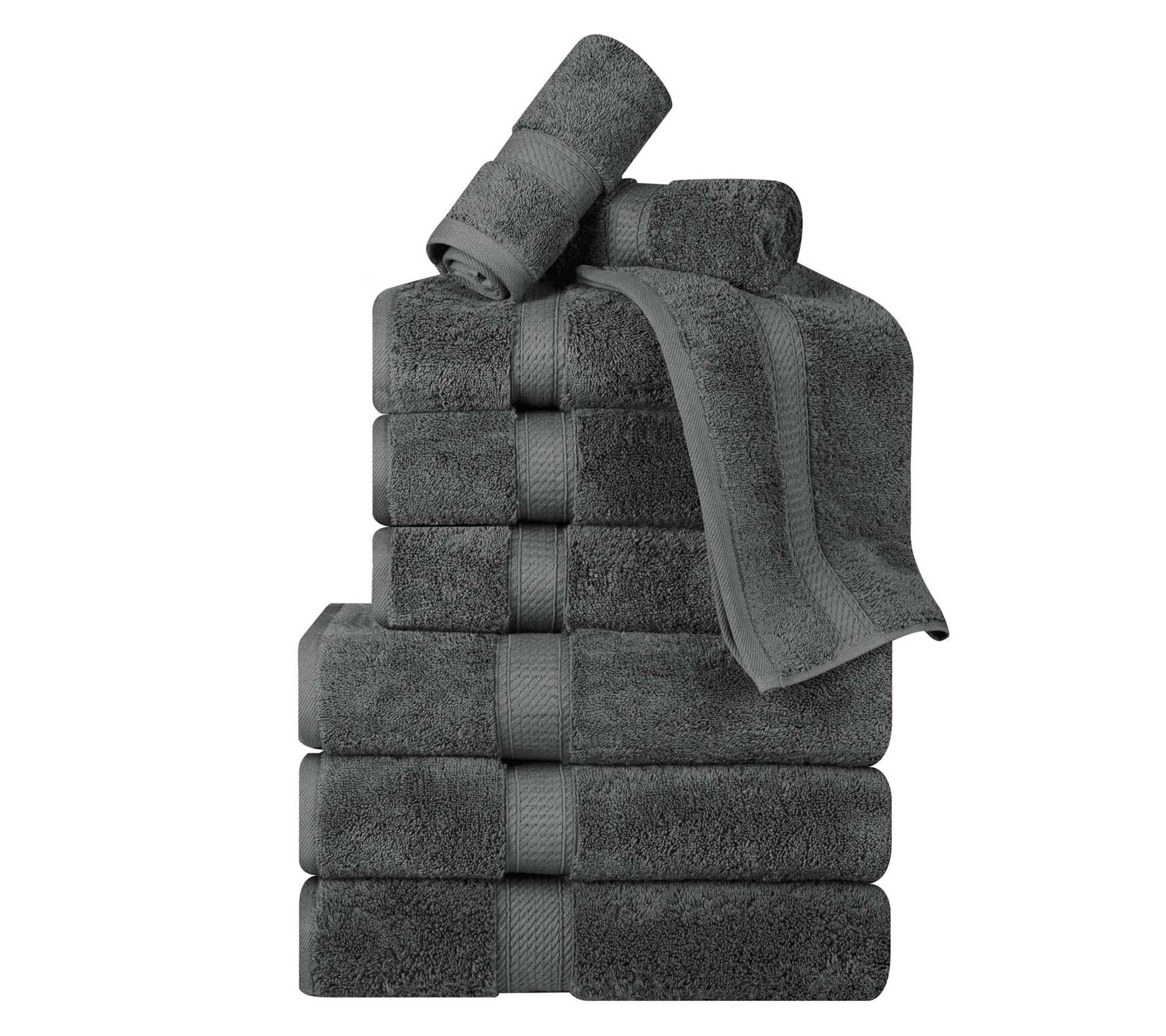 Superior Egyptian Cotton Plush Luxury Absorbent9-PC Towel Se