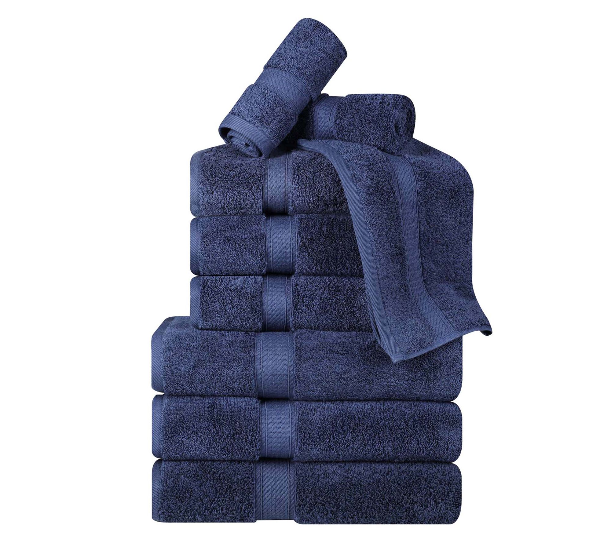 Superior Egyptian Cotton Plush Luxury Absorbent9-PC Towel Se