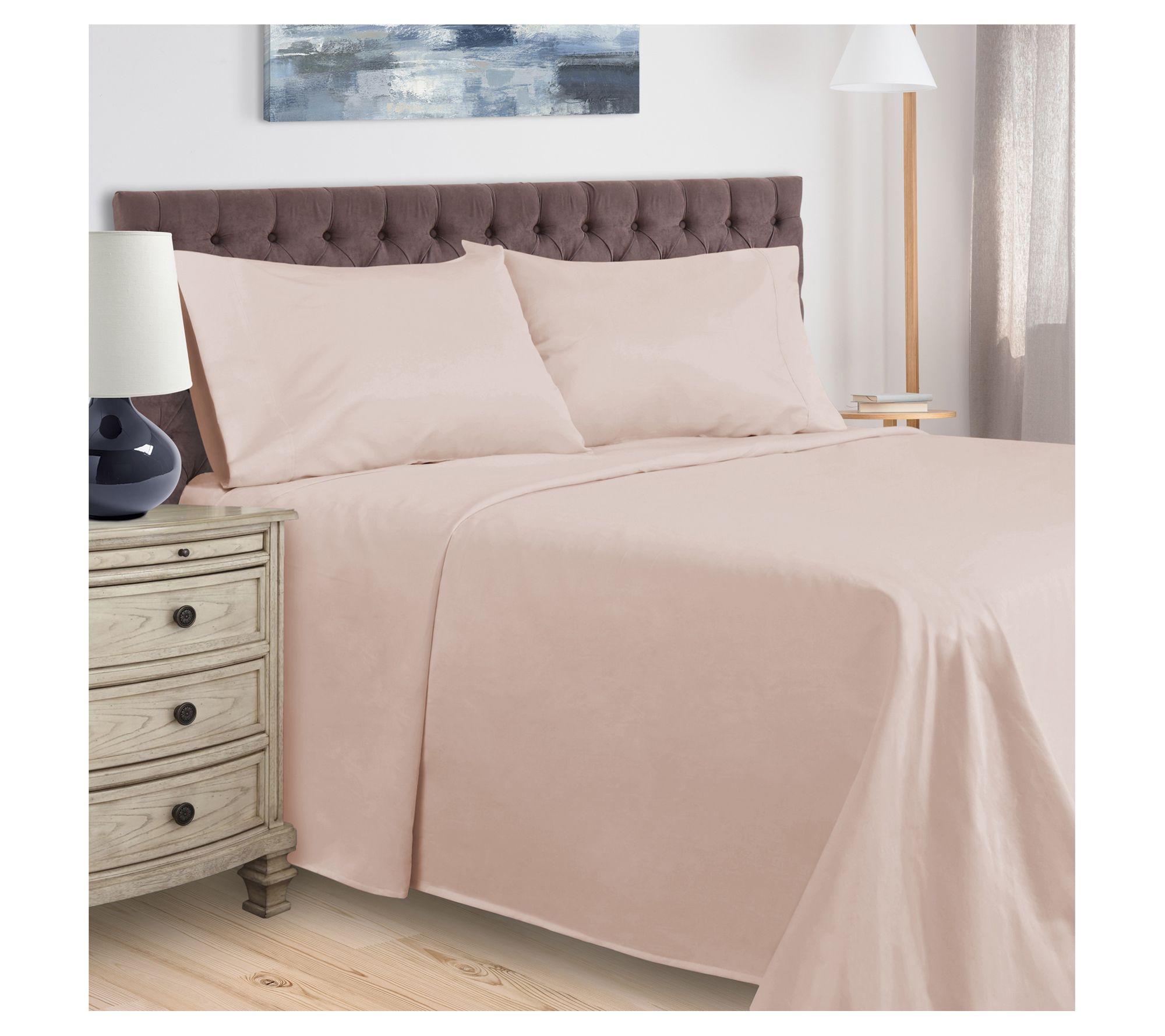 Superior Solid Egyptian Cotton Deep Pocket Shee t Set, Full